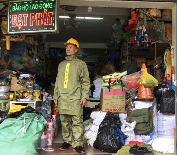 QUẦN ÁO MƯA BỘ QUÂN NHU MAY THEO THÔNG TƯ 08