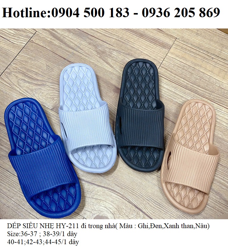 DÉP SIÊU NHẸ HY-211 đi trong nhà chống trơn trượt